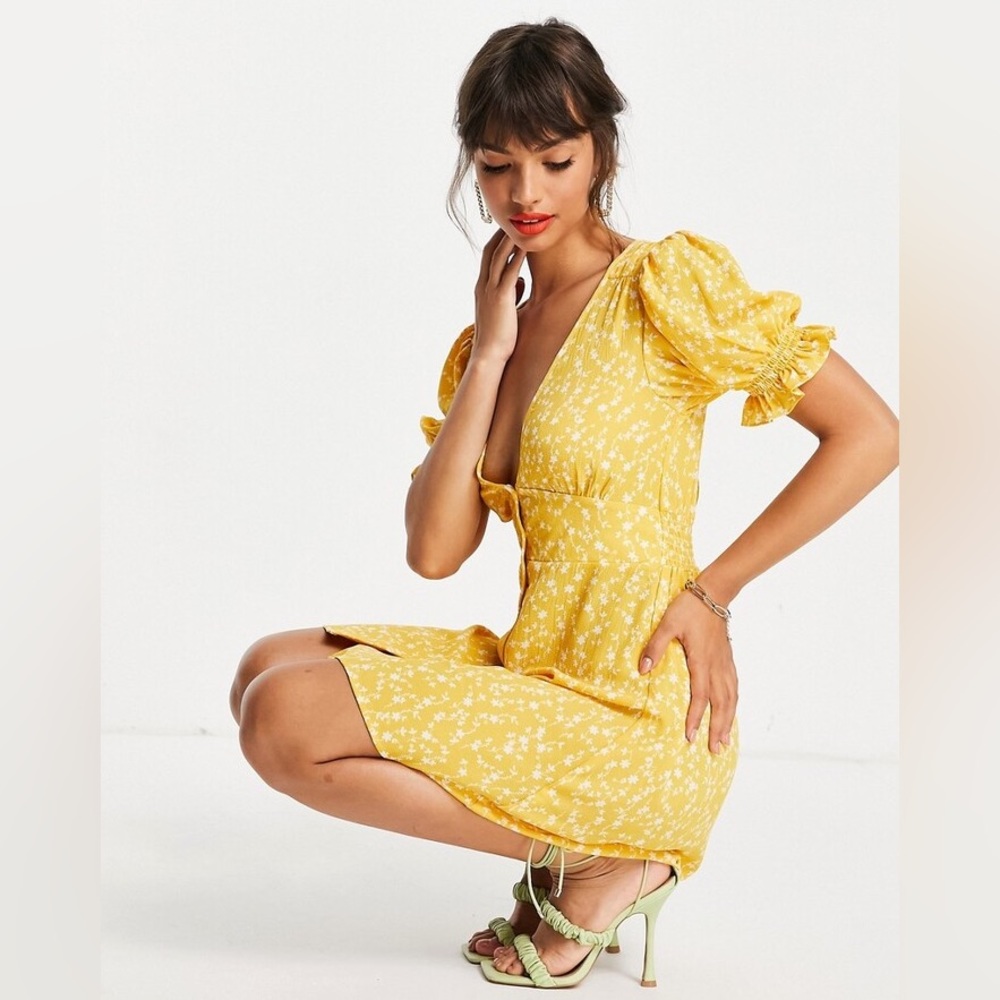 BB Dakota Yellow Mini Dress